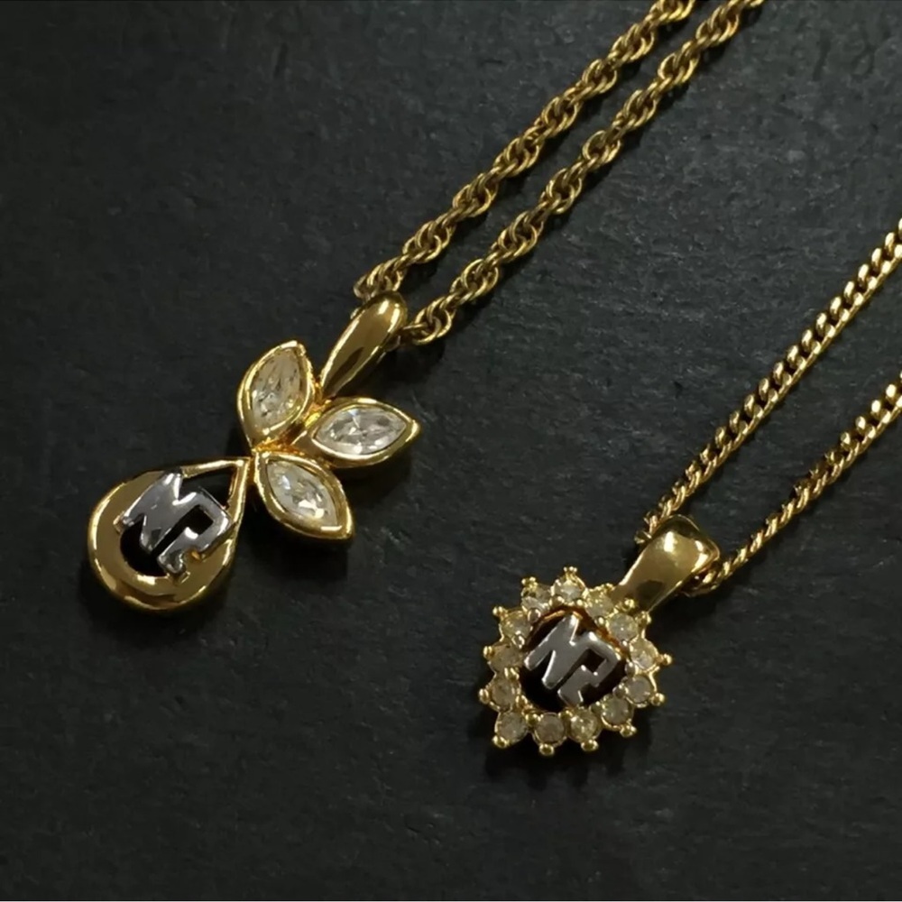 PICK ONE NINA RICCI Rhinestone Gold Tone Necklaces 2,3,5,8,10 (1,4,6,7 & 9 SOLD) - Picture 11 of 16